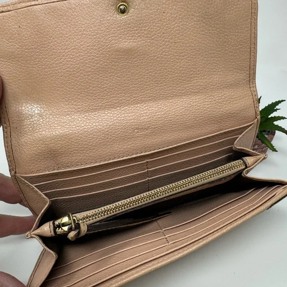 Chloe Tan Leather Long Wallet - Picture 5 of 11